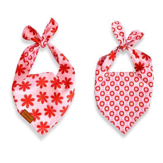 Peachy Bloom - Reversible Bandana
